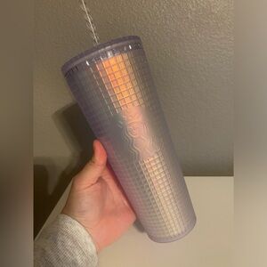 Starbucks Rare Purple Holographic Square Studded Venti Tumbler 24 oz.